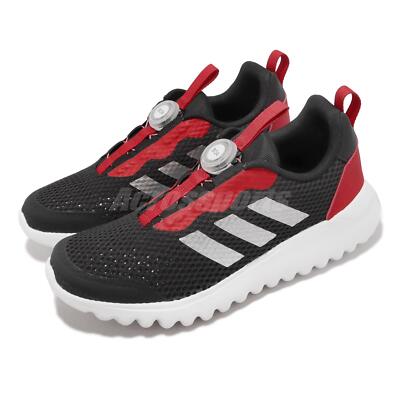 adidas ActiveFlex BOA 3.0 K Black Red White Kids Preschool Running Sports HP2501