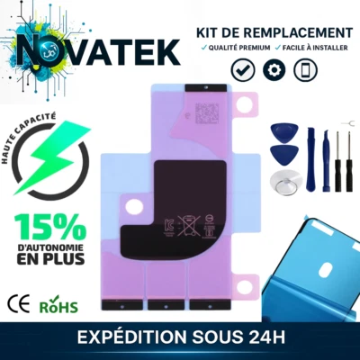 Batterie Interne HAUTE CAPACITÉ Pour iPhone X-XS-11-12-13-14-15 ET PRO MAX PLUS