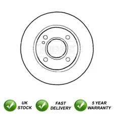1x Brake Disc Front SJR Fits Ford Fiesta 2008- Ka 2016- 8V511125AD
