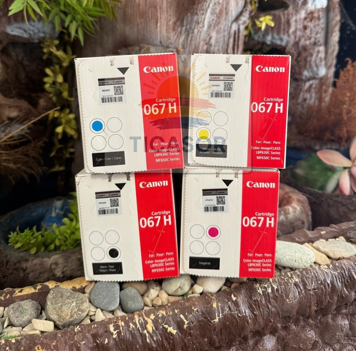 Canon 067H Set Toner Cartridge High Capacity Black Cyan Yellow