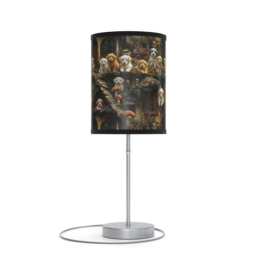 Whimsical Dog-Themed Table Lamp, Puppy Decor, Home Lighting, Pet Lover Gift, - Picture 14 of 33