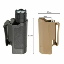 Outdoor Tactical Flashlight Pouch Holster Torch Holster Case Belt Carrier