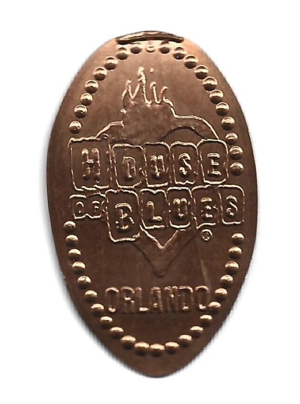 Copper elongated penny (cent) HOUSE OF BLUES Downtown Disney Lake Buena Vista #2