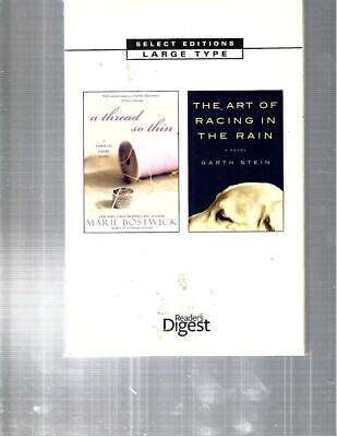 READER'S DIGEST - A THREAD SO THIN & THE ART OF RACING - LARGE PRINT - LP443