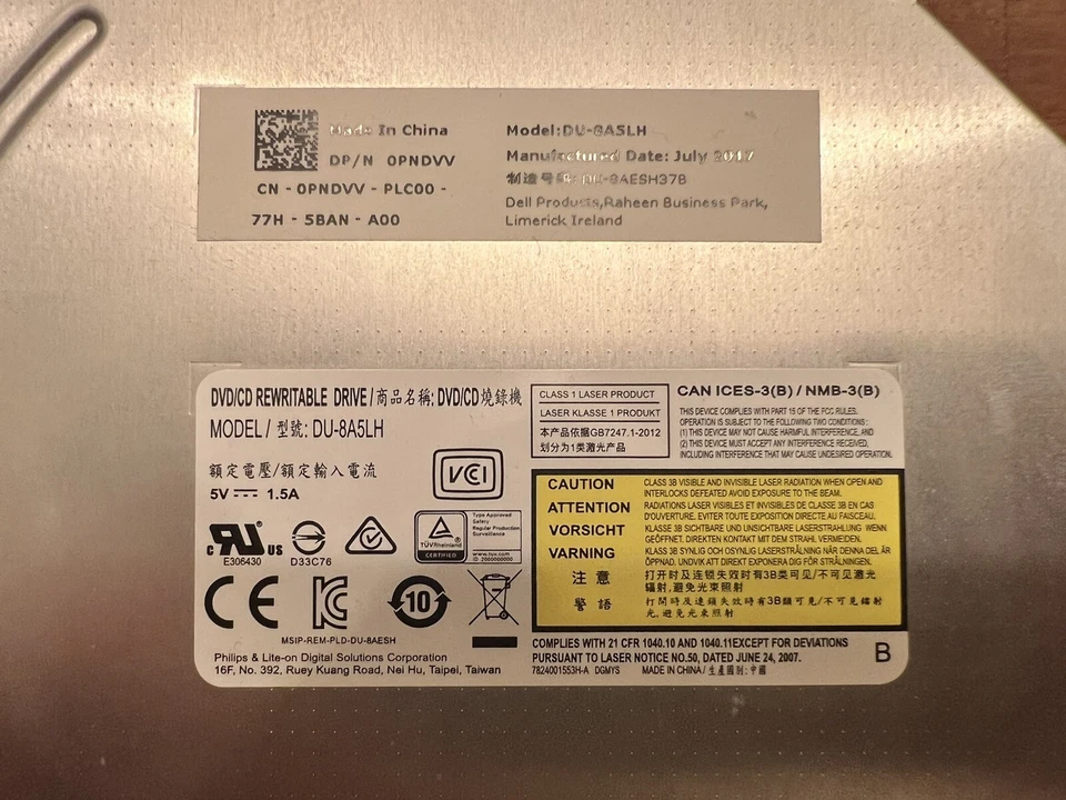 Philips Slim SATA DVD CD Rewritable Laptop/Desktop Drive Dual [SPD8005BM/17] - Image 2 of 4