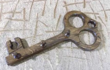 Wooden handmade key holder hooks storage wall mounted solid wood entryway decor