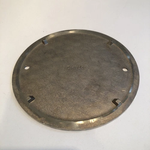 Jones Stephens 6in. Nickel Bronze Round Cast Cleanout Cover - Picture 2 of 3