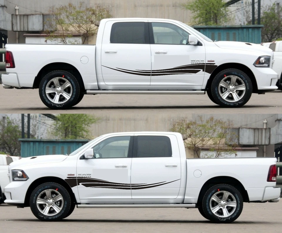 For Dodge Ram 1500 2500 Vinyl Decal Sticker Graphics Sport Side Door x2 - Image 4 of 4