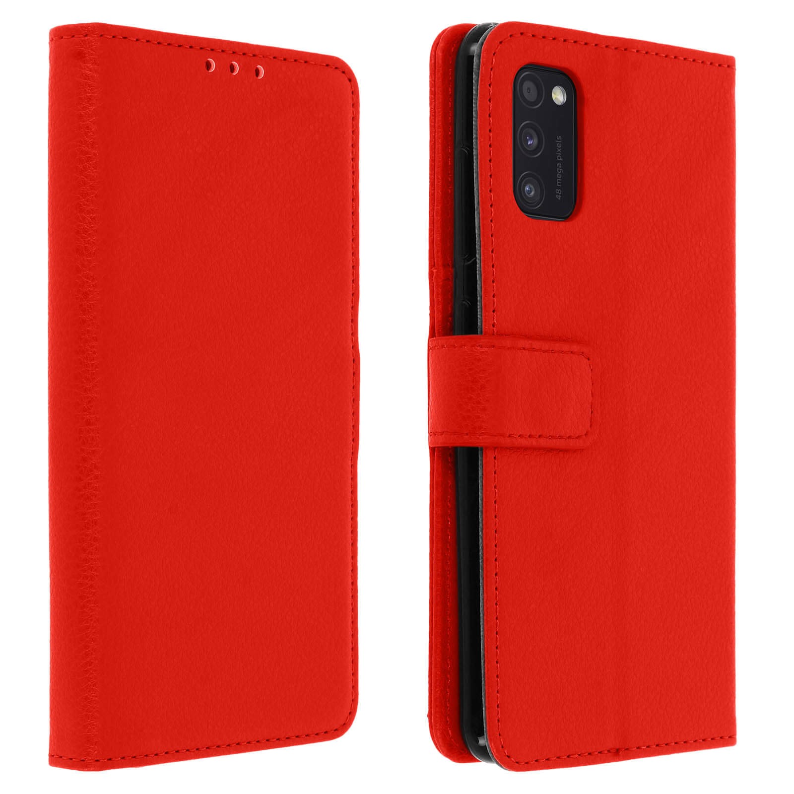 Housse Galaxy A41 rouge idéale pour vos sorties et vidéos mains libres