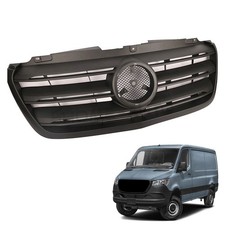 For 2019-2024 Mercedes-benz Sprinter 2500 3500 1500 3500xd Front Grille Black