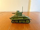 Vintage DINKY TOYS #152A Army Military TANK With Antenna CHAIN LINK TREADS