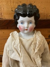 Antique China Head Doll Leather Hands And Boots 21  1880  s Read  