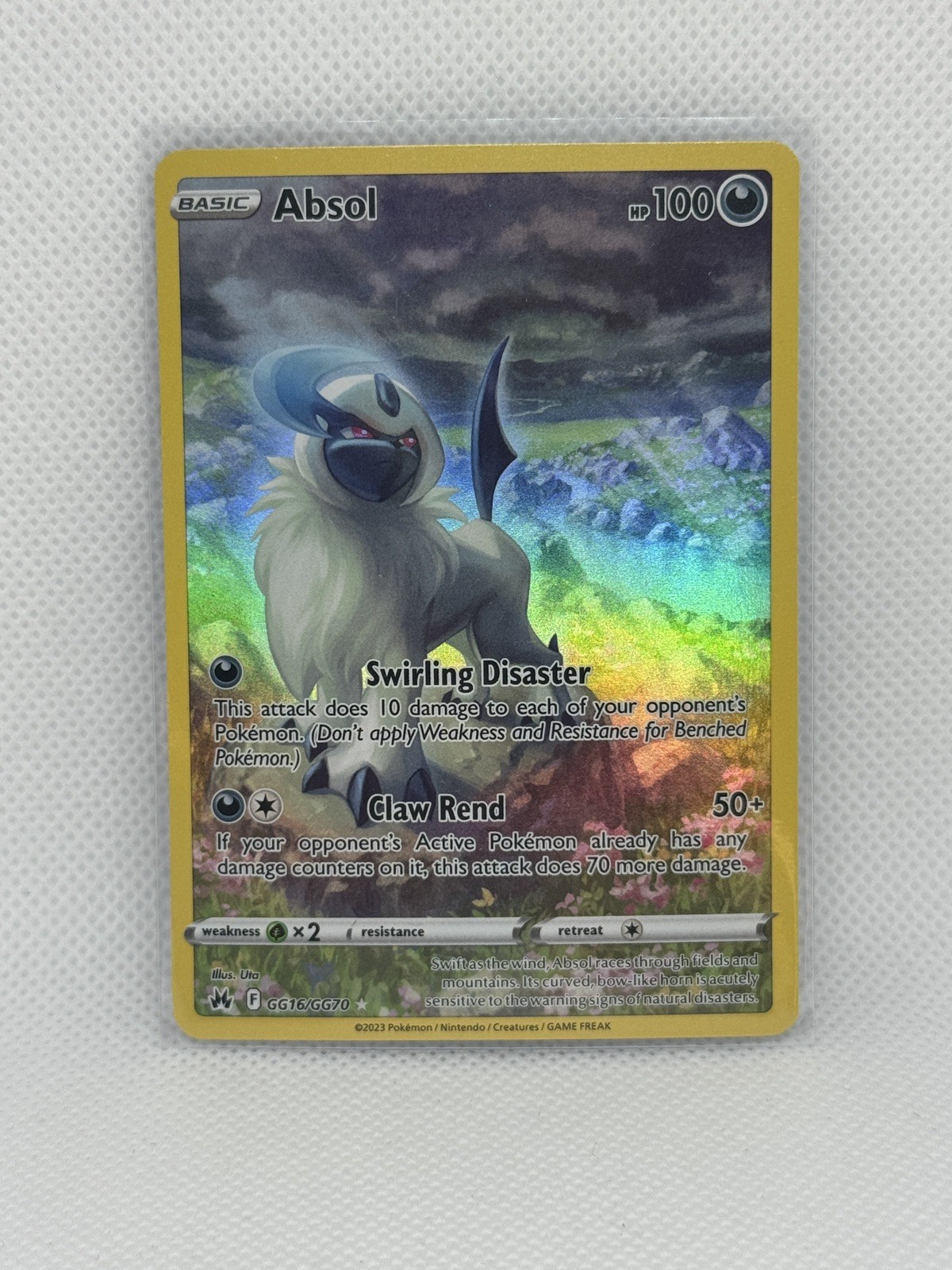 Pokémon TCG Crown Zenith Galarian Gallery Absol GG16/GG70 NM