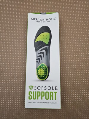 Sof Sole Airr Orthotic Full Length Shoe Insoles 9-10.5