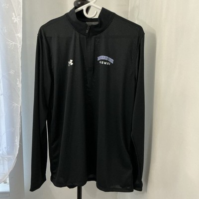 Under Armour Team Tech Black 1/4 Zip Pullover Men s L Lawrence Tech Alumni