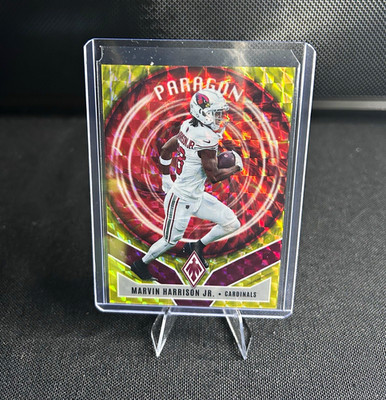 Panini Phoenix 2025 Paragon Marvin Harrison Jr #18 Yellow Pyramids /149