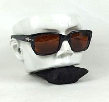 RARE 6155/50 PERSOL RATTI SUNGLASSES VINTAGE BLACK FRAME ITALY 60s OUTDOORS MEN