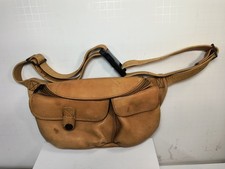 Ellington Sling Crossbody Bag Fanny Pack Waist Leather Adjustable Strap in Camel