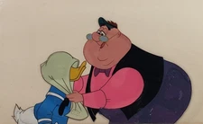 Disney Production Cel DONALD DUCK Disneyland TV DUCK FOR HIRE 1957 INA Spotlight