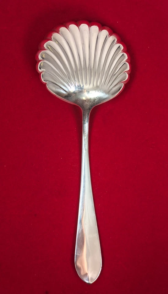 Ложка сервировочная для запекания Rose от Kirk & Son чистое серебро 9-1/8 дюйма - Изображение 2 из 4