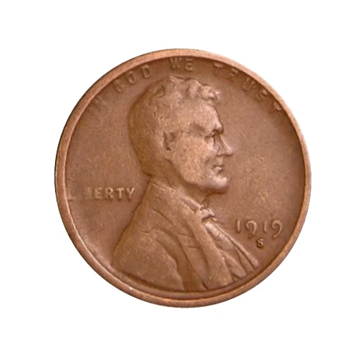 1919-S Lincoln Wheat Penny Cent - G/VG Good or Better Very Nice