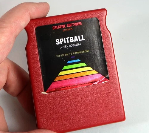 Commodore 64: SPITBALL cartridge - Tested & WORKS!