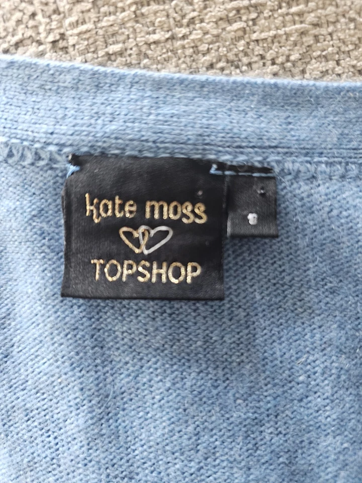 Cárdigan Top Shop Kate Moss Talla 8 Retro Años 60 Mezcla Lana Ver Medidas  Foto 2 de 4