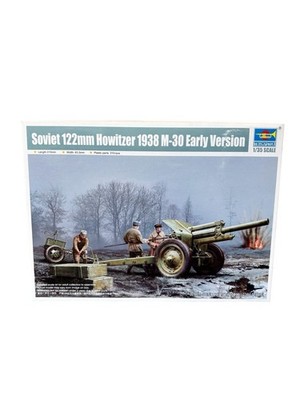 Soviet 122mm Howitzer M30 Trumpeter 1:35 Model Kit 02343 Open Box Sealed Parts