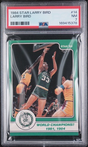 1984 Star Larry Bird - Larry Bird #14 - PSA 7