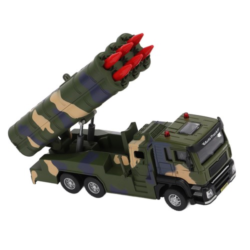 1/50 Militärraketen-Fahrzeug-Modell-Legierung Ziehen Zurück Raketen-Auto- SA - Bild 8 von 24