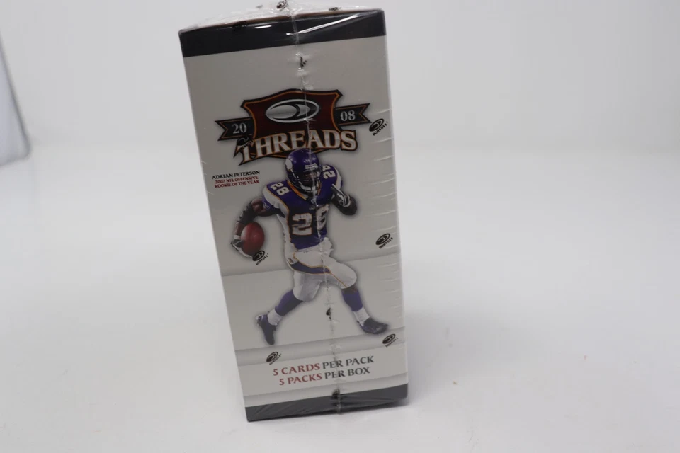 Rare 2008 Donruss NFL Threads Sealed Football Blaster Box Rookies Peterson - Image 3 of 4