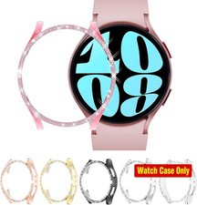 6-Pack Rhinestone Case for Galaxy Watch 6 44mm, Hard PC Bezel Bumper Covers