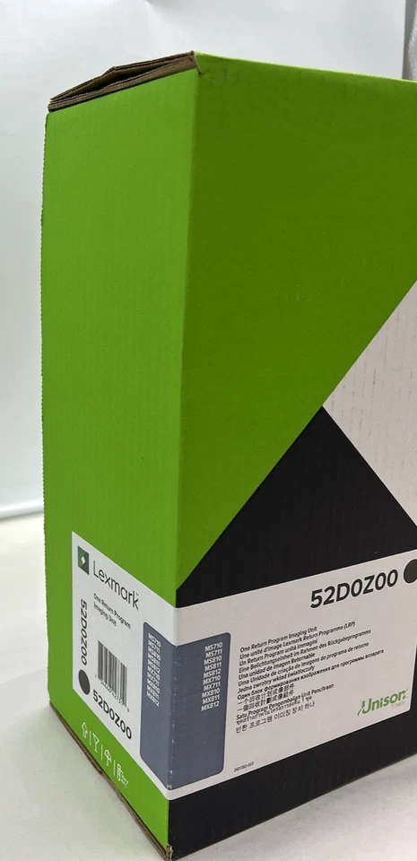 Unidad de imágenes Lexmark 520Z 52D0Z00 negra del programa de retorno MS/MX 710 810 NUEVO Foto 4 de 4