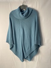NWT Talbots Women's Blue Cowl Neck Cape, Sz. M