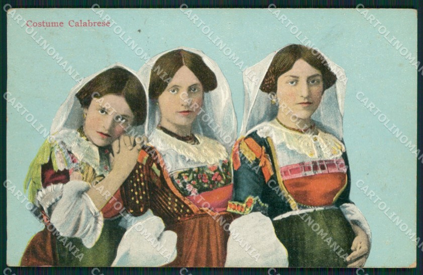 Catanzaro Costumi Calabresi cartolina QZ4110