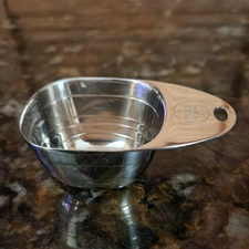 Pampered Chef Stainless Steel Measuring Scoop #100725 Coffee Rice Sugar Oats