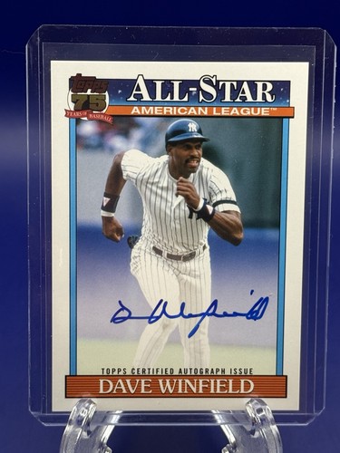 Dave Winfield #91AS-DW 2026 Topps Series 2 1991 All-Star Autograph card