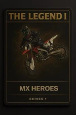 Jeremy McGrath The Legend 1 Heroes Series 1 Motocross Trading Card Collectible