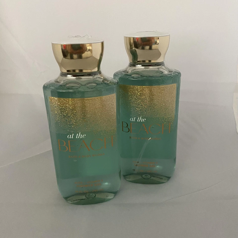 Gel de ducha Bath & Body Works At The Beach aloe vitamina E 10 fl oz lote de 2 Foto 4 de 4
