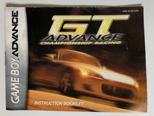 Nintendo GT Advance Championship Racing - Authentic Game Boy Advance Manual Only