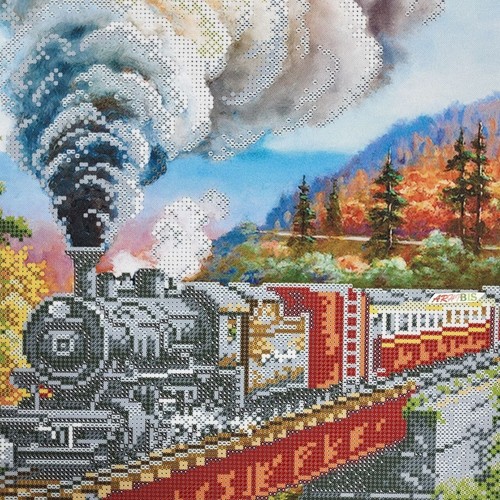 Kit Tren en el puente esquema de bordado de cuentas sobre lienzo patrón hágalo usted mismo a3-k-1175 - Imagen 8 de 12