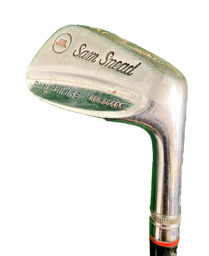 Sam Snead Blue Ridge 9 Iron Hat Stamp RH Men's Stiff Steel Leather Grip ~35" - Picture 6 of 13