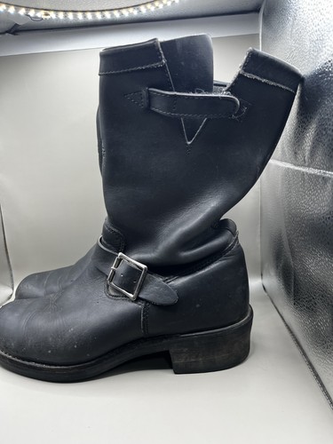 Vintage Chippewa Engineering Stiefel Biker robuster Stil schwarz Größe 8 - Bild 8 von 13
