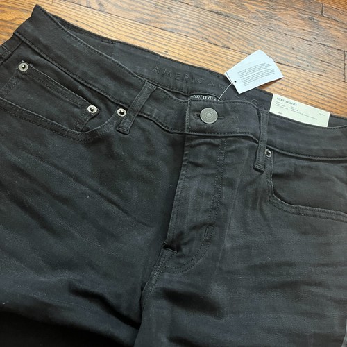 American Eagle Men's Next Level Flex Slim Skinny Jeans Men's 34x30 Black - Picture 2 of 11
