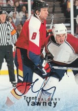 TRENT YAWNEY 1995-'96 UPPER DECK BE A PLAYER AUTOGRAPH