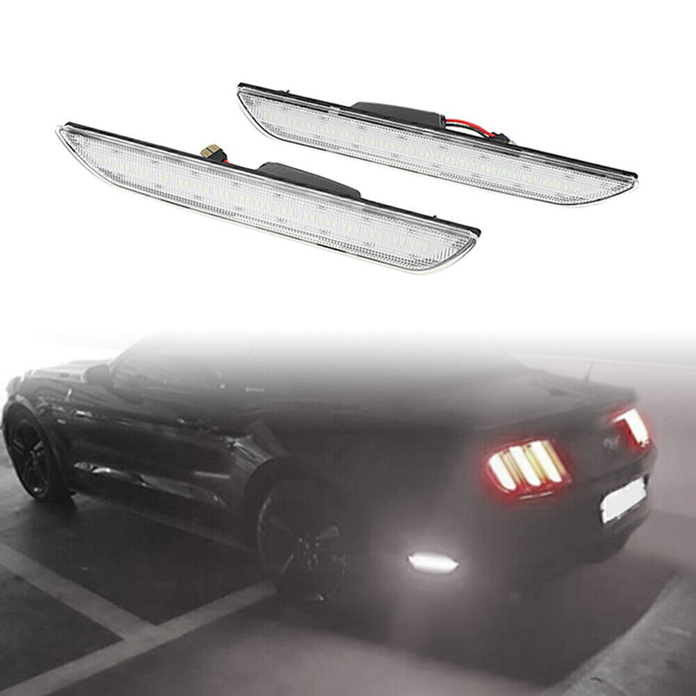 LED Rear Car Side Marker Lights For 201522 Ford Mustang clear shell