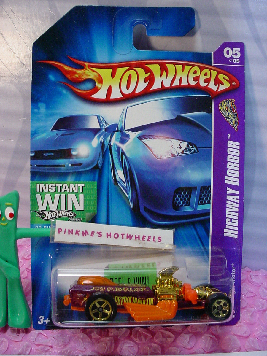2006 Hot Wheels RIGOR MOTOR #95 WIN☆magenta/orange coffin;gold