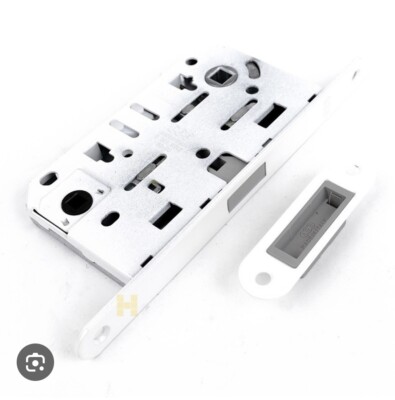 AGB White magnetic Mortise lock - Privacy (NO STRIKE PLATE!)