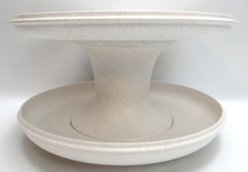 TUPPERWARE "Serve It All" Cake Chips Dip Snacks Fruit Veggies 3 Pc Pedestal Set