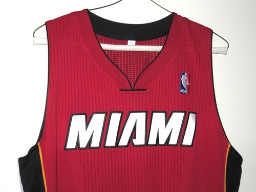 Neu Adidas Authentic Miami Heat Blank Rev 30 Revolution Rot Trikot 44 L - Bild 3 von 4